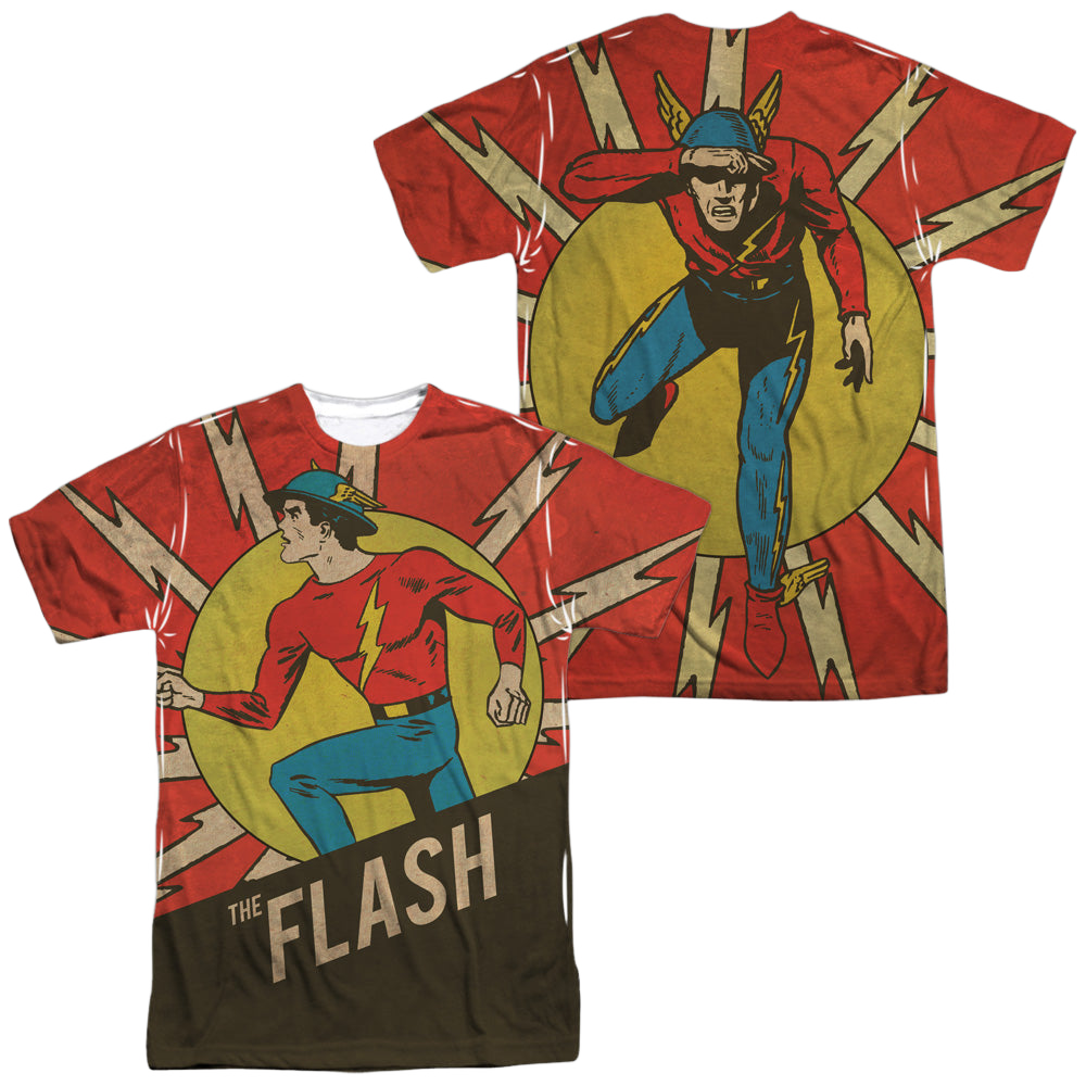 Flash, The Vintage Comic Flash (Front/Back Print) - Men's All-Over Print T-Shirt Men's All-Over Print T-Shirt Flash, The   