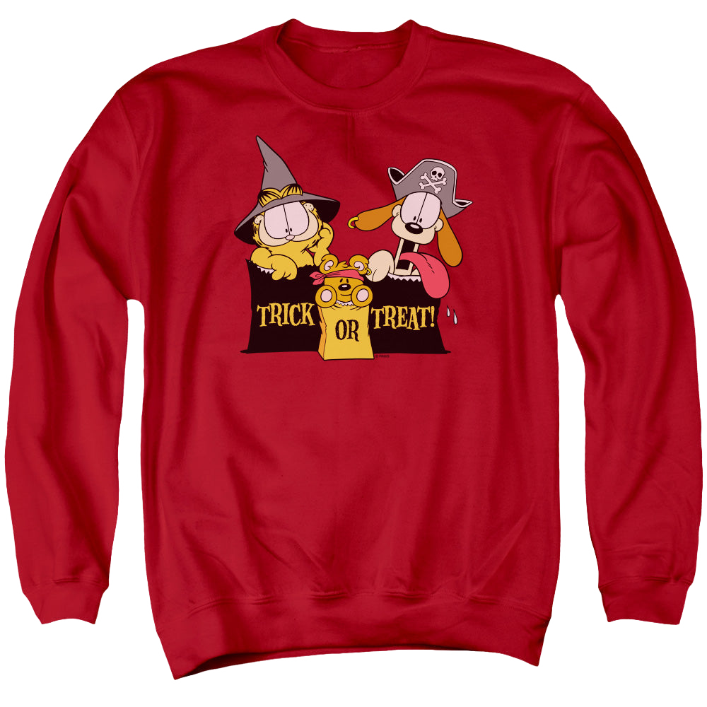 Garfield Trick Or Treat - Men's Crewneck Sweatshirt Men's Crewneck Sweatshirt Garfield   