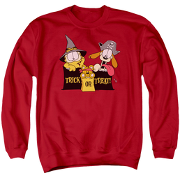 Garfield Trick Or Treat - Men's Crewneck Sweatshirt Men's Crewneck Sweatshirt Garfield   