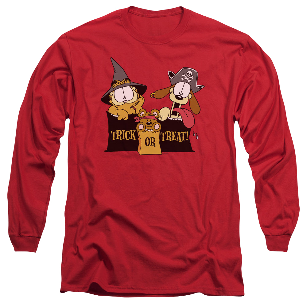Garfield Trick Or Treat - Men's Long Sleeve T-Shirt Men's Long Sleeve T-Shirt Garfield   