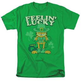 Garfield Feelin Lucky - Men's Regular Fit T-Shirt Men's Regular Fit T-Shirt Garfield   