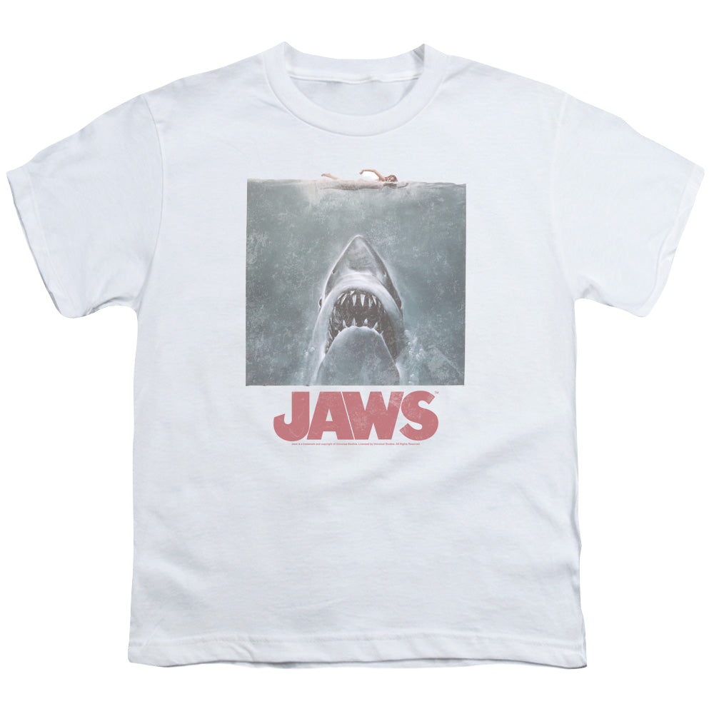 Garfield Distressed Jaws - Youth T-Shirt Youth T-Shirt (Ages 8-12) Garfield   