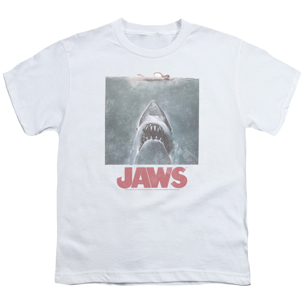 Distressed Jaws - Kid's T-Shirt Kid's T-Shirt (Ages 4-7) Jaws   