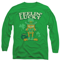 Garfield Feelin Lucky - Men's Long Sleeve T-Shirt Men's Long Sleeve T-Shirt Garfield   