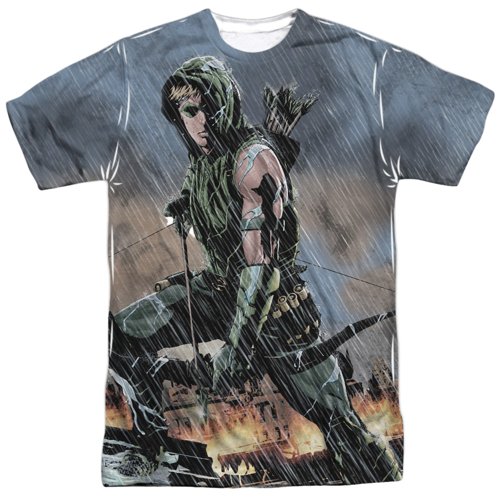 Green Arrow Rain - Men's All-Over Print T-Shirt Men's All-Over Print T-Shirt Green Arrow   