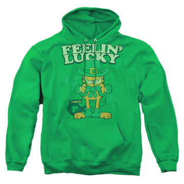 Garfield Feelin Lucky - Pullover Hoodie Pullover Hoodie Garfield   