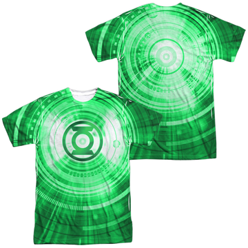 Green Lantern Radial (Front/Back Print) - Men's All-Over Print T-Shirt Men's All-Over Print T-Shirt Green Lantern   