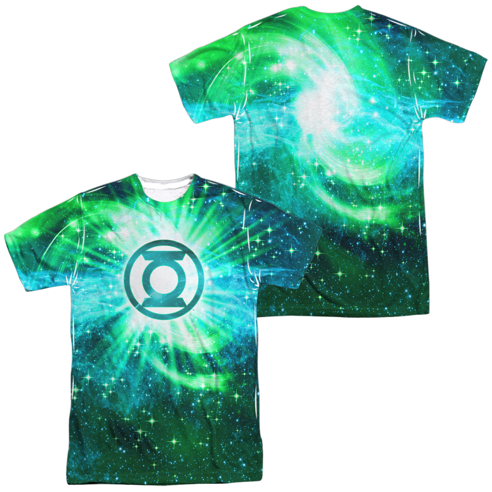 Green Lantern Power Swirl (Front/Back Print) - Men's All-Over Print T-Shirt Men's All-Over Print T-Shirt Green Lantern   