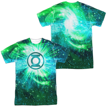 Green Lantern Power Swirl (Front/Back Print) - Men's All-Over Print T-Shirt Men's All-Over Print T-Shirt Green Lantern   