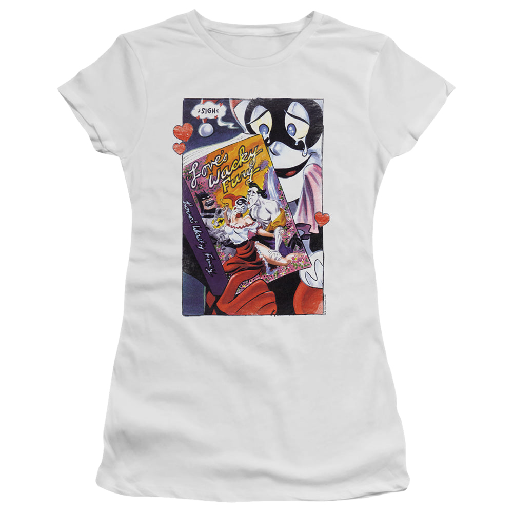 Harley Quinn Loves Wacky Fury - Juniors T-Shirt Juniors T-Shirt Harley Quinn   