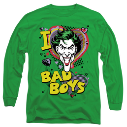 Joker, The I Heart Bad Boys 2 - Men's Long Sleeve T-Shirt Men's Long Sleeve T-Shirt Joker   