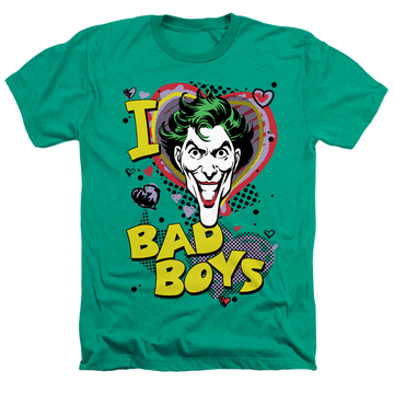 Joker, The I Heart Bad Boys 2 - Men's Heather T-Shirt Men's Heather T-Shirt Joker   