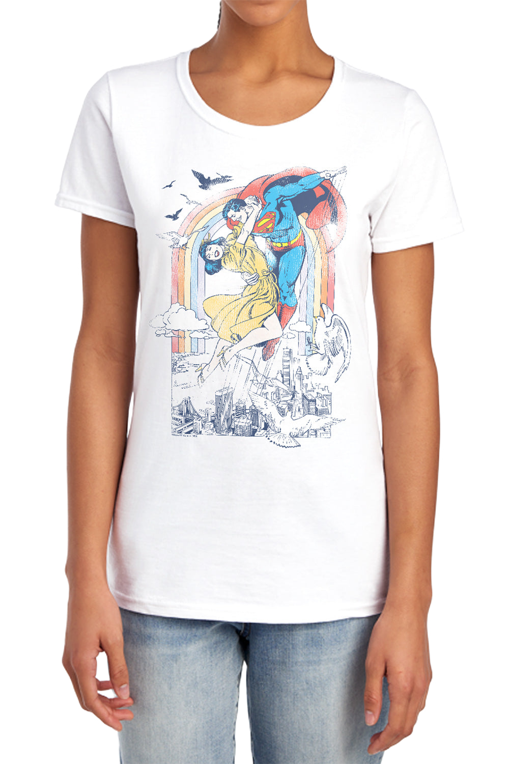 Superman Rainbow Love - Women's T-Shirt Women's T-Shirt Superman   