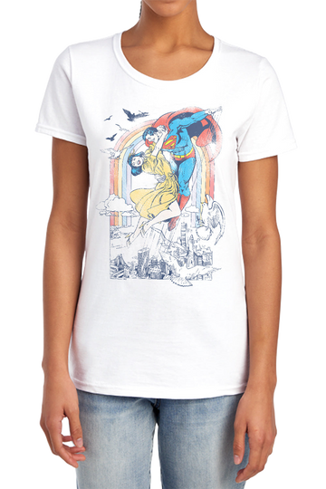 Superman Rainbow Love - Women's T-Shirt Women's T-Shirt Superman   
