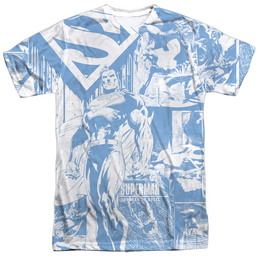 Superman Man Of Steel Collage - Men's All-Over Print T-Shirt Men's All-Over Print T-Shirt Superman   