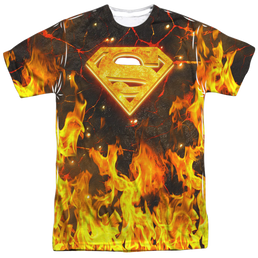 Superman Fire Logo - Men's All-Over Print T-Shirt Men's All-Over Print T-Shirt Superman   
