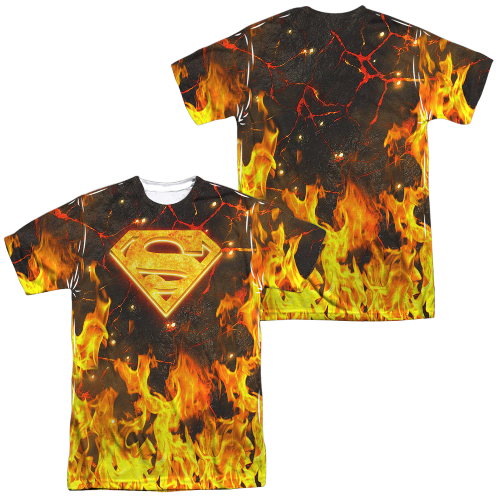 Superman Fire Logo (Front/Back Print) - Men's All-Over Print T-Shirt Men's All-Over Print T-Shirt Superman   