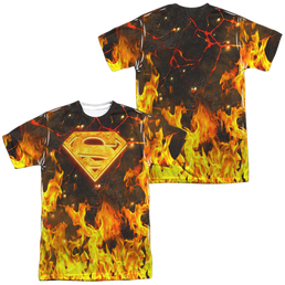 Superman Fire Logo (Front/Back Print) - Men's All-Over Print T-Shirt Men's All-Over Print T-Shirt Superman   