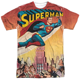 Superman City Flying - Men's All-Over Print T-Shirt Men's All-Over Print T-Shirt Superman   