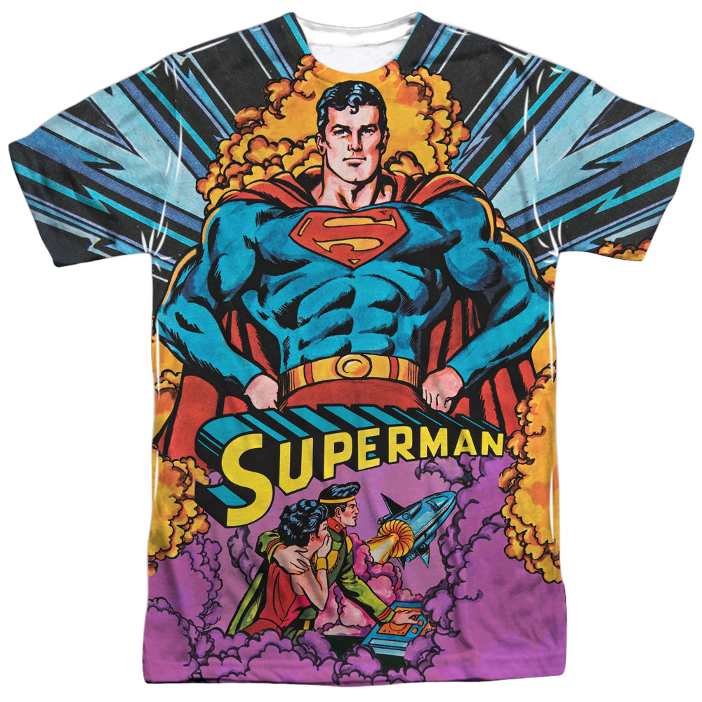 Superman Blast Off - Men's All-Over Print T-Shirt Men's All-Over Print T-Shirt Superman   