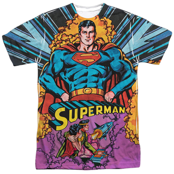 Superman Blast Off - Men's All-Over Print T-Shirt Men's All-Over Print T-Shirt Superman   