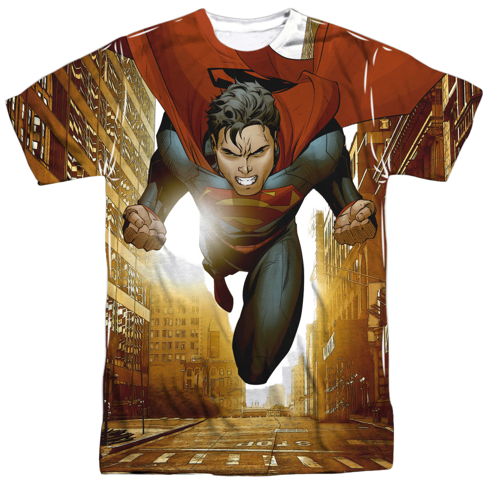 Superman Up Up City - Men's All-Over Print T-Shirt Men's All-Over Print T-Shirt Superman   