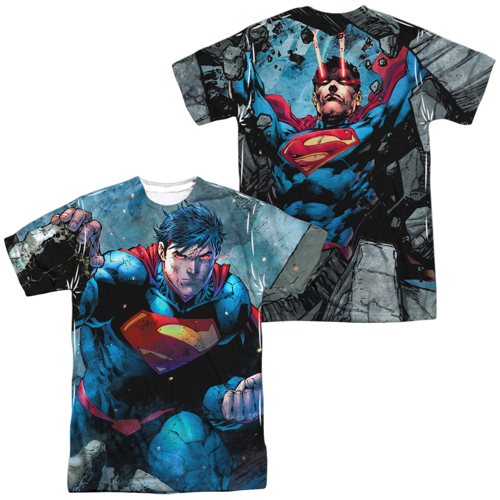 Superman Rumble (Front/Back Print) - Men's All-Over Print T-Shirt Men's All-Over Print T-Shirt Superman   