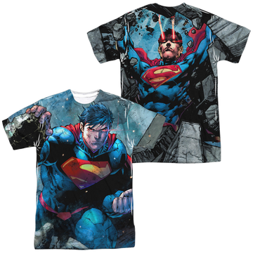 Superman Rumble (Front/Back Print) - Men's All-Over Print T-Shirt Men's All-Over Print T-Shirt Superman   