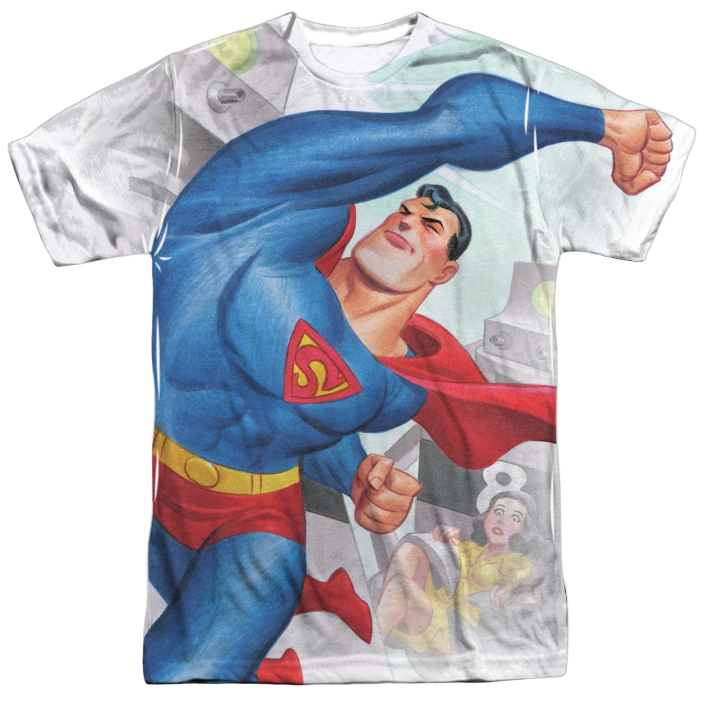 Superman Classic Robots - Men's All-Over Print T-Shirt Men's All-Over Print T-Shirt Superman   