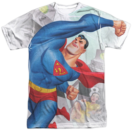 Superman Classic Robots - Men's All-Over Print T-Shirt Men's All-Over Print T-Shirt Superman   