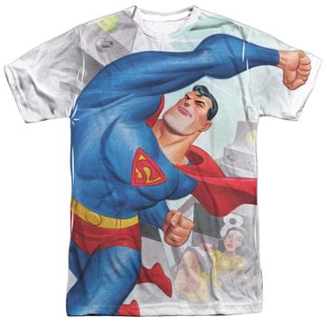 Superman Classic Robots - Men's All-Over Print T-Shirt Men's All-Over Print T-Shirt Superman   