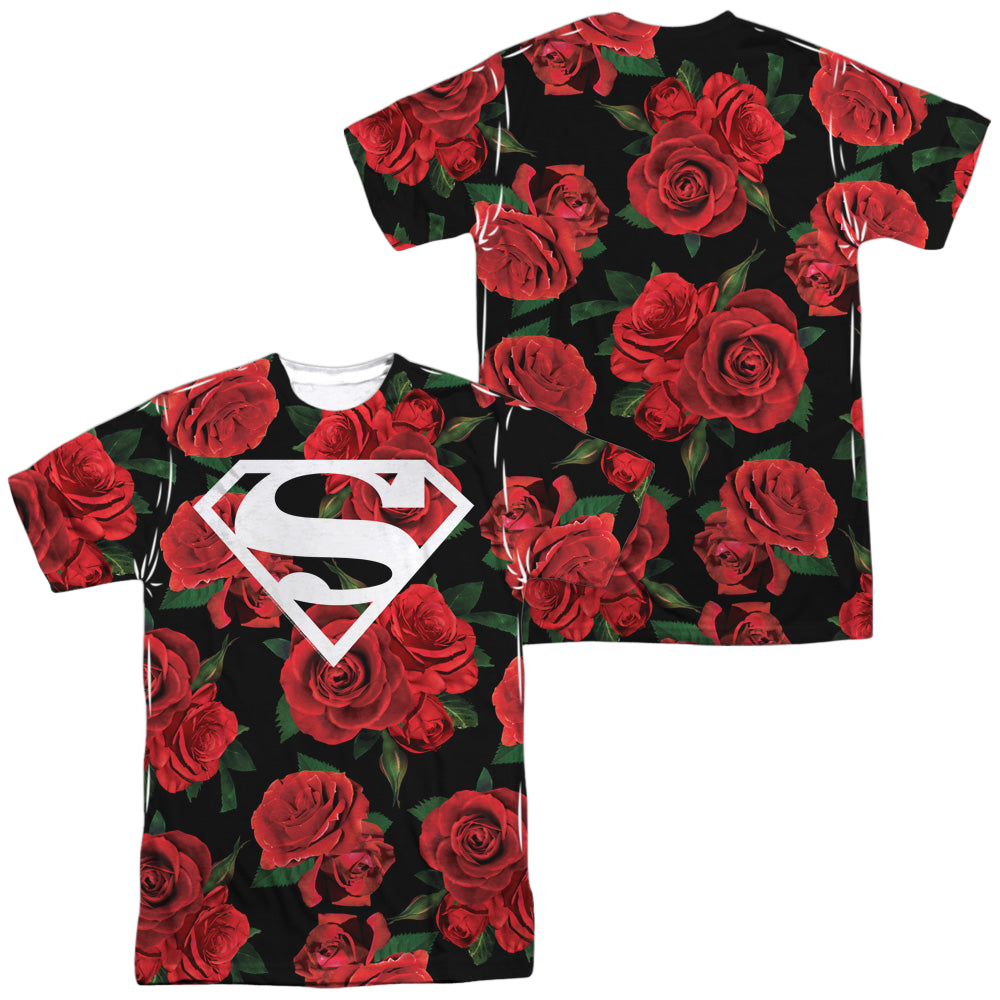 Superman Super Floral (Front/Back Print) - Men's All-Over Print T-Shirt Men's All-Over Print T-Shirt Superman   