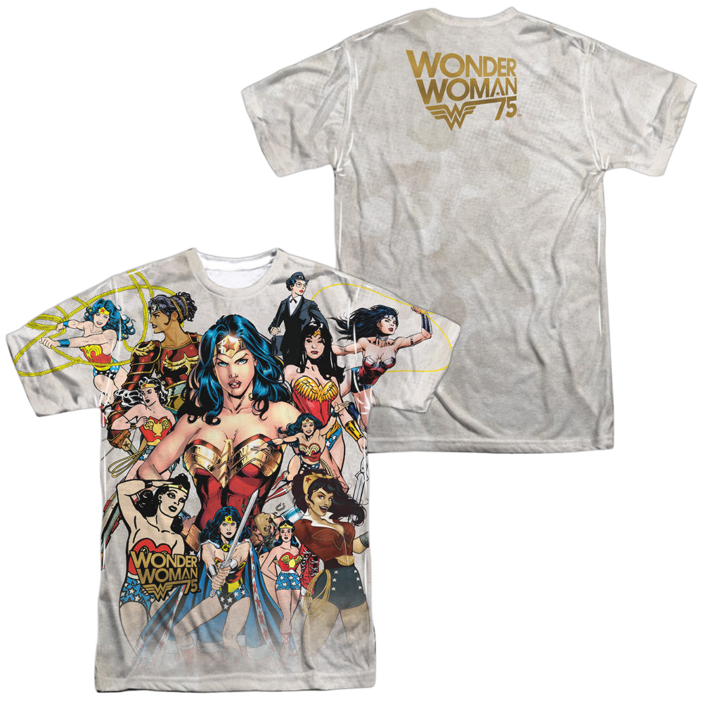 Wonder Woman 75Th Collage (Front/Back Print) - Men's All-Over Print T-Shirt Men's All-Over Print T-Shirt Wonder Woman   