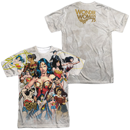 Wonder Woman 75Th Collage (Front/Back Print) - Men's All-Over Print T-Shirt Men's All-Over Print T-Shirt Wonder Woman   