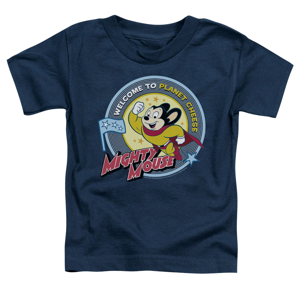 Mighty Mouse Planet Cheese - Kid's T-Shirt Kid's T-Shirt (Ages 4-7) Mighty Mouse   