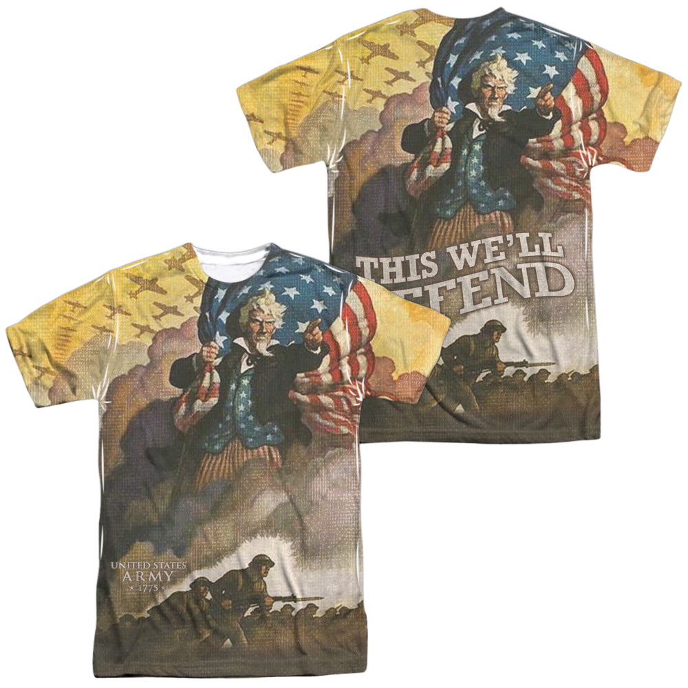 U.S. Army Vintage Poster (Front/Back Print) - Men's All-Over Print T-Shirt Men's All-Over Print T-Shirt U.S. Army   