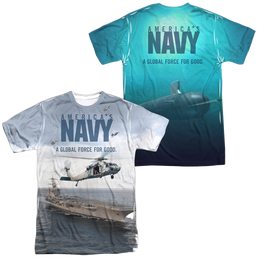 U.S. Navy Over And Under (Front/Back Print) - Men's All-Over Print T-Shirt Men's All-Over Print T-Shirt U.S. Navy   