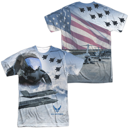 U.S. Air Force Pilot (Front/Back Print) - Men's All-Over Print T-Shirt Men's All-Over Print T-Shirt U.S. Air Force   