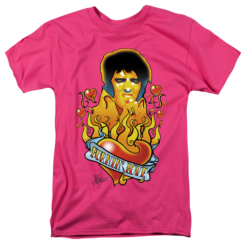 Elvis Presley Burning Love - Men's Regular Fit T-Shirt Men's Regular Fit T-Shirt Elvis Presley   