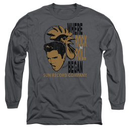 Elvis Presley Elvis And Rooster - Men's Long Sleeve T-Shirt Men's Long Sleeve T-Shirt Elvis Presley   