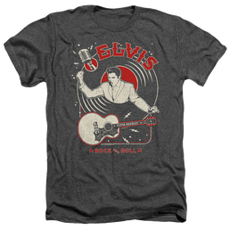 Elvis Presley Rock And Roll Record - Men's Heather T-Shirt Men's Heather T-Shirt Elvis Presley   