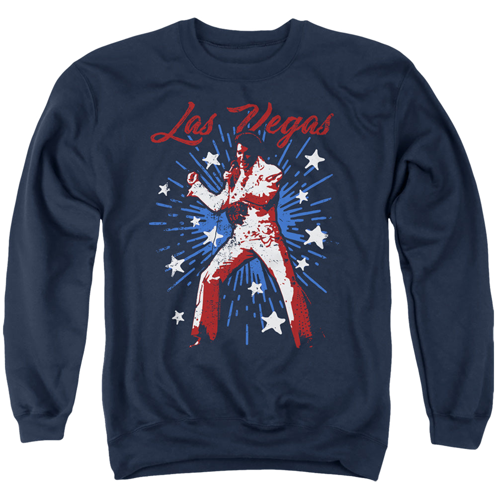 Elvis Presley Vegas Superstar - Men's Crewneck Sweatshirt Men's Crewneck Sweatshirt Elvis Presley   
