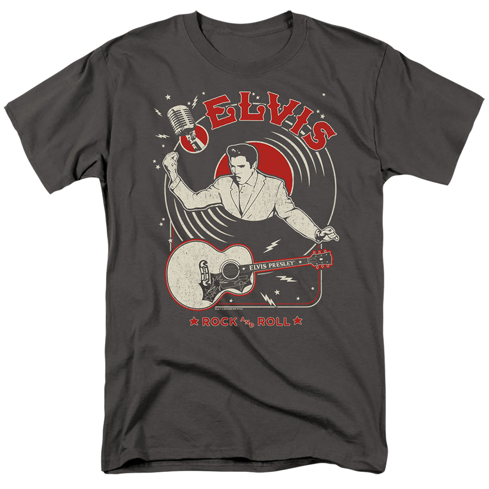 Elvis Presley Rock And Roll Record - Men's Regular Fit T-Shirt Men's Regular Fit T-Shirt Elvis Presley   