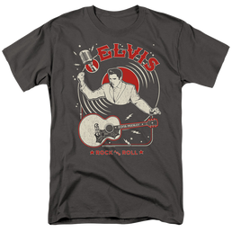 Elvis Presley Rock And Roll Record - Men's Regular Fit T-Shirt Men's Regular Fit T-Shirt Elvis Presley   