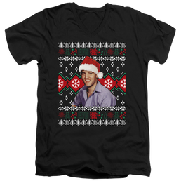 Elvis Presley Ugly Christmas Sweater - Men's V-Neck T-Shirt Men's V-Neck T-Shirt Elvis Presley   