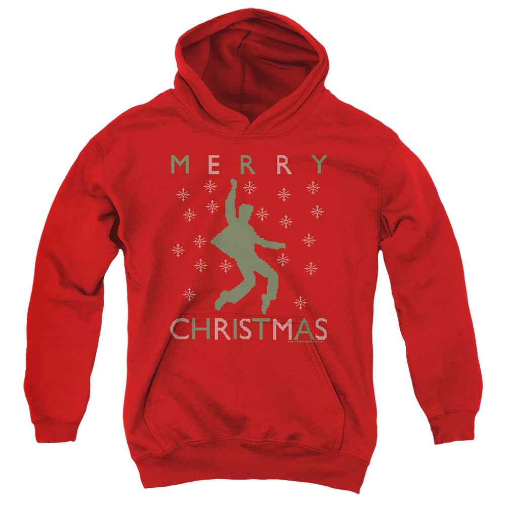 Elvis Presley Dancing Ugly Christmas - Youth Hoodie Youth Hoodie (Ages 8-12) Elvis Presley   
