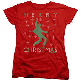 Elvis Presley Dancing Ugly Christmas - Women's T-Shirt Women's T-Shirt Elvis Presley   