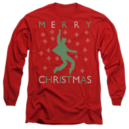 Elvis Presley Dancing Ugly Christmas - Men's Long Sleeve T-Shirt Men's Long Sleeve T-Shirt Elvis Presley   