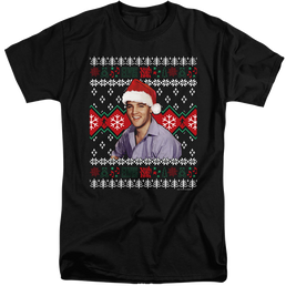 Elvis Presley Ugly Christmas Sweater - Men's Tall Fit T-Shirt Men's Tall Fit T-Shirt Elvis Presley   