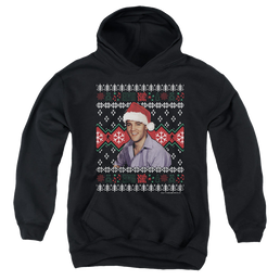 Elvis Presley Ugly Christmas Sweater - Youth Hoodie Youth Hoodie (Ages 8-12) Elvis Presley   